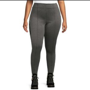 Swiss Tech 2X Gray Skinny Fit Fleece Ski Pants